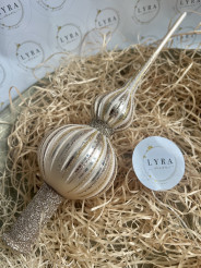 Vánoční paprsky šampaň - špice Vánoční paprsky šampaň - špice